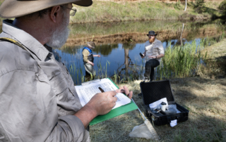 Recording observations of a citizen science effort. Courtesy of Northern and Yorke Landscape Board